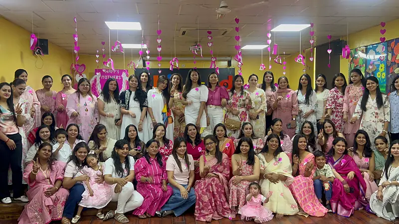 Mothers and children at the Skill-ed Mother's Day celebration